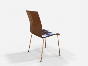 three leaf chair 3D मॉडल