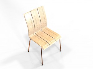 three leaf chair 3D मॉडल