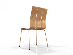 three leaf chair 3D मॉडल