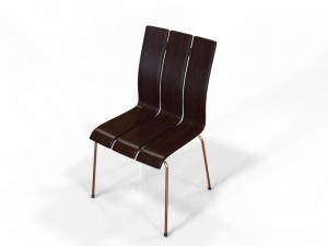 three leaf chair 3D मॉडल
