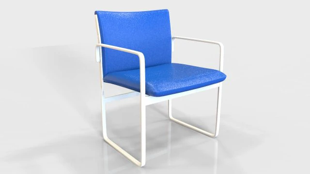 b armchair 3D Model .c4d .max .obj .3ds .fbx .stl .blend 