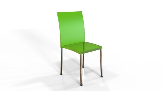 green clear chair Modello 3D .c4d .max .obj .3ds .fbx .stl .blend 