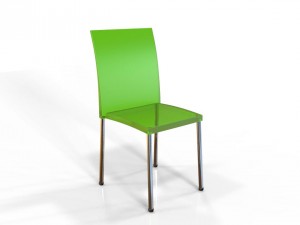 green clear chair 3D Model