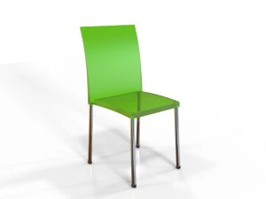 зеленый прозрачный стул 3D Модель