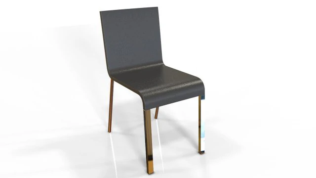 black chair 3D Model .c4d .max .obj .3ds .fbx .stl .blend 