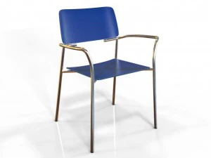 라인업 의자 3D 모델