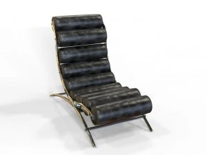 긴 의자 3D 모델