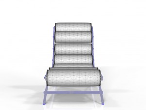 long chair Modèle 3D