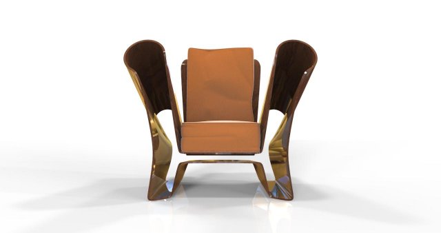 warp plastic wood arm chair Modèle 3D .c4d .max .obj .3ds .fbx .stl .blend 