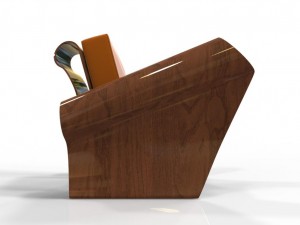 warp plastic wood arm chair Modèle 3D