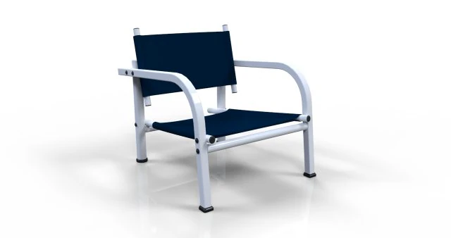 fabric chair 3D Model .c4d .max .obj .3ds .fbx .stl .blend