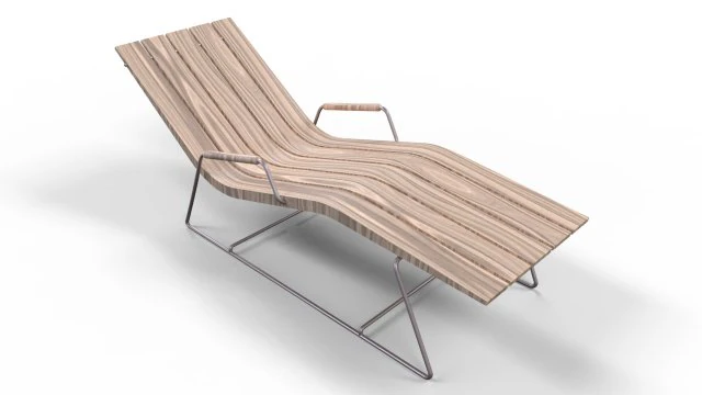 slice pool chair 3D Model .c4d .max .obj .3ds .fbx .stl .blend