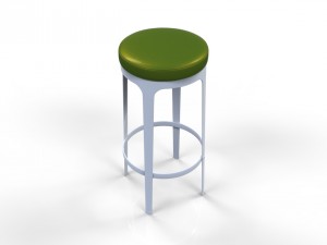 leather bar chair 3D Model