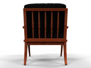 liner leather armchair Model 3D