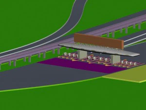 city road sketch 1 3D Model