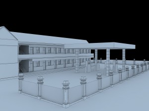 city road sketch 2 Modelo 3D