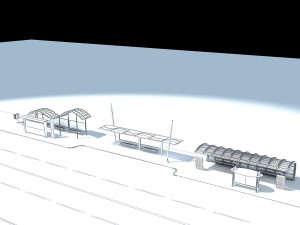 city road sketch 4 3D Model