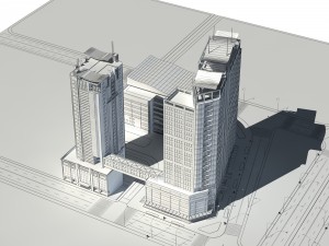 city - high-rise office 3 3D Model