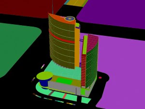 city - high-rise office 6 3D Model