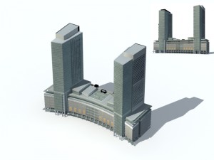 city - high-rise office 7 3D Model