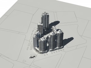 city - high-rise office 8 Modèle 3D