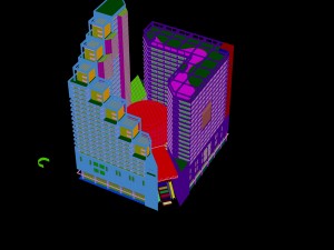 city - high-rise office 10 3D Модель