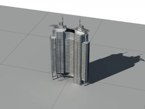 city - high-rise office 11 3D Model