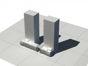 city - high-rise office 13 3D Model