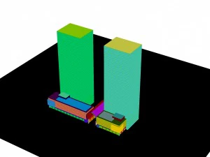 city - high-rise office 13 3D Model