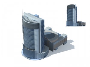 city - high-rise office 15 3D Model