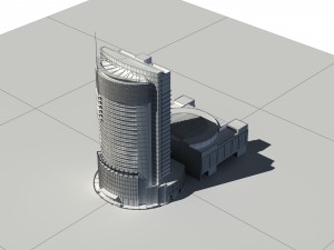 city - high-rise office 15 Modelo 3D
