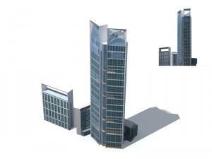 city - high-rise office 17 Modelo 3D