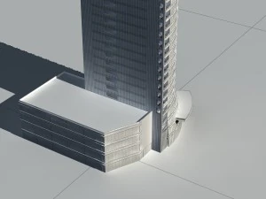 city - high-rise office 19 3D Model