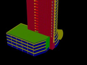 city - high-rise office 19 3D Model