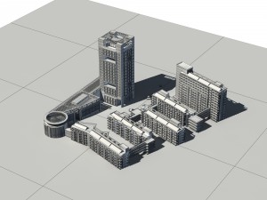city - high-rise office 20 3D Model
