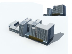 city - high-rise office 21 3D Model
