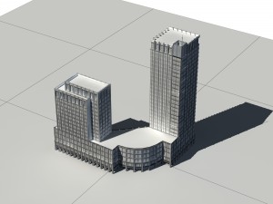 city - high-rise office 23 3D 模型