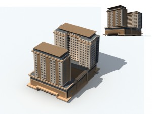 city - high-rise office 27 3D Model