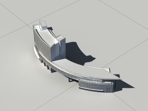 city - high-rise office 32 3D Модель