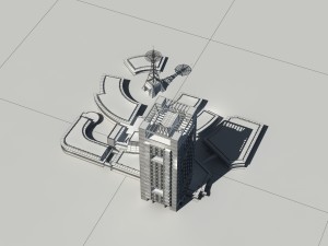 city - high-rise office 33 3D Model