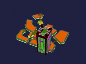 city - high-rise office 33 3D Model