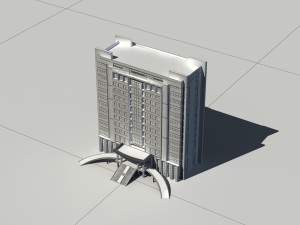 city - high-rise office 34 3D Модель