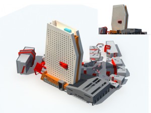 city - high-rise office 35 3D Model