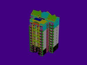 city - high-rise office 37 3D-Modell
