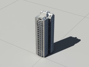 city - high-rise office 38 3D 모델