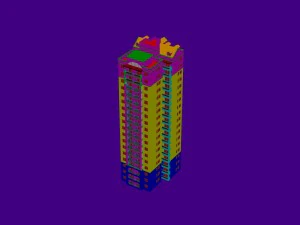 city - high-rise office 38 3D Model