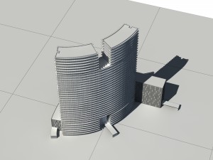 city - high-rise office 40 3D Модель