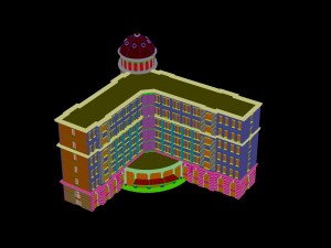 city - high-rise office 42 3D Modell