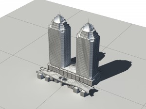 city - high-rise office 45 3D Модель