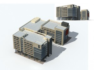 city - high-rise office 46 Modèle 3D
